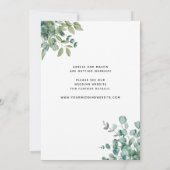 Save The Date eucalyptus greenery wedding (Dos)