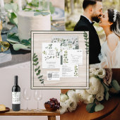 Save The Date Eucalyptus minimaliste contemporain