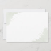 Save The Date Eucalyptus moderne Verdure Or Mariage géométrique (Dos)