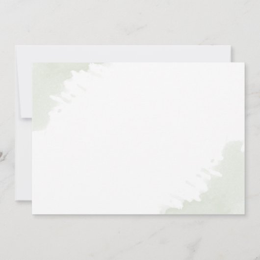 Save The Date Eucalyptus moderne Verdure Or Mariage géométrique (Dos)