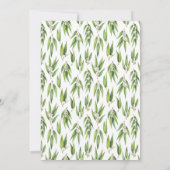 Save The Date Eucalyptus photo enregistrer la date (Dos)