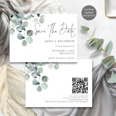 Save The Date Eucalyptus QR Code Script