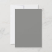 Save The Date Eucalyptus rustique et Mariage gris pin (Dos)