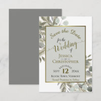 Eucalyptus rustique et Mariage gris pin