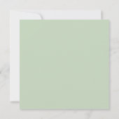 Save The Date Eucalyptus Vert Aquarelle & Mariage Or (Dos)