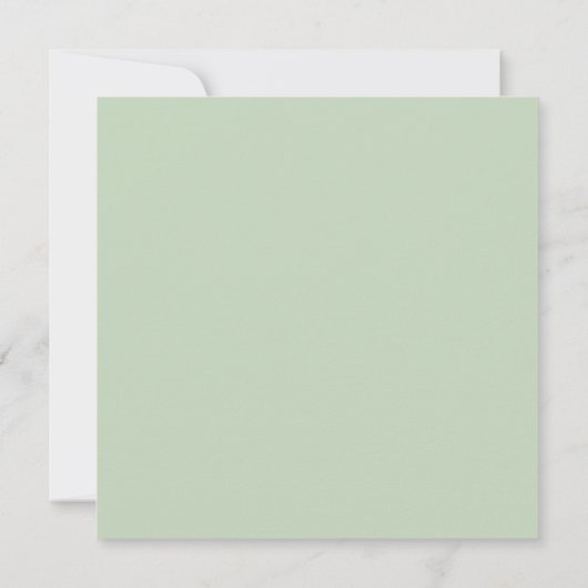 Save The Date Eucalyptus Vert Aquarelle & Mariage Or (Dos)