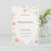 Save The Date Événement à Sauvegarder Olive Vert Sage (Debout devant)