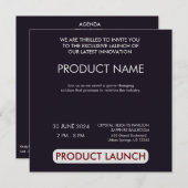Save The Date Événement de lancement de produit personnalisable, (Devant / Derrière)