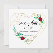 Save The Date Événement De Mariage Moderne Sauvegarder La Date C (Devant)