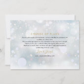 Save The Date Événement d'hiver élégant nouveau plan de script o (Dos)