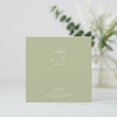 Save The Date Événement mariage Green Square, à ne pas manquer (Debout devant)