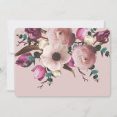 Save The Date Événement moderne de mariage floral photographique (Dos)