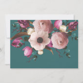 Save The Date Événement moderne de mariage floral photographique (Dos)