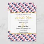 Save The Date Événement spécial de mariage USA AMÉRIQUE (Devant / Derrière)