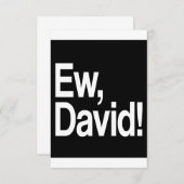 Save The Date Ew David (Devant / Derrière)
