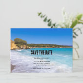Save The Date Exotic Beach Tropical Island Paradise Mariage (Debout devant)