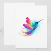 Save The Date Exotic Rainbow Hummingbird (Devant / Derrière)