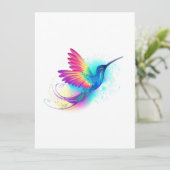 Save The Date Exotic Rainbow Hummingbird (Debout devant)