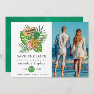 Save The Date Exotic Tropical Beach Mariage photo