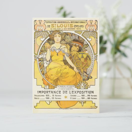 Save The Date Exposition universelle de 1904 par Alphonse Mucha (Debout devant)