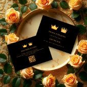 Save The Date Exquisite Golden Effect Queen & King Royal Crowns