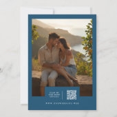 Save The Date Exquisite Mediterranean Tiles Floral Lemons Photo (Dos)