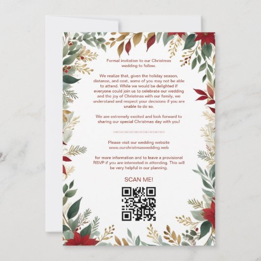 Save The Date Exquisite Rustic Barn Farmhouse Fall Floral Frame (Dos)