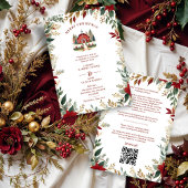 Save The Date Exquisite Rustic Barn Farmhouse Fall Floral Frame