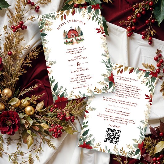 Save The Date Exquisite Rustic Barn Farmhouse Fall Floral Frame