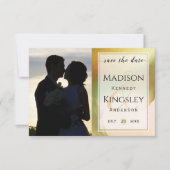 Save The Date Fab Chartreuse 🤵 Mariage audacieux et élégant à p (Devant)