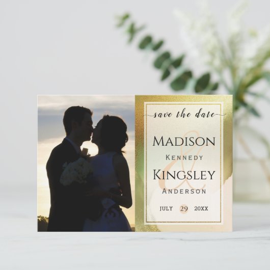 Save The Date Fab Chartreuse 🤵 Mariage économique audacieux et  (Debout devant)