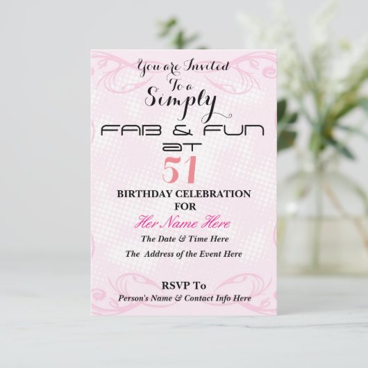 Save The Date FAB & FUN simple à 51 - (Debout devant)