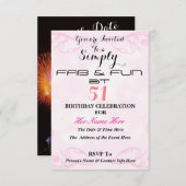 Save The Date FAB & FUN simple à 51 - (Devant / Derrière)