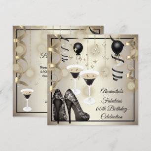 Save The Date Fabulos Talons de Martini à l'Espresso Fête
