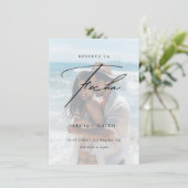 Save The Date Faded Photo Reserva La Fecha Espagne Plage Mariage (Debout devant)