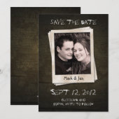 Save The Date Faire annonce de sauvegarde de date antique unique (Devant / Derrière)