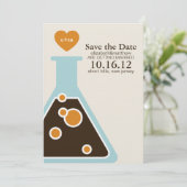 Save The Date Faire Enregistrer La Chimie De Mariage (Debout devant)