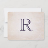 Save The Date Faire enregistrer la date Simply Peachy Purple Hea (Dos)