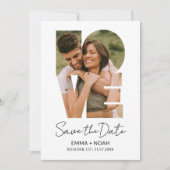 Save The Date Faire part de collage photo moderne de date de mar (Devant)