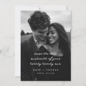 Save The Date Faire part de date de mariage avec écriture manusc (Devant)