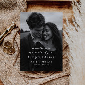 Save The Date Faire part de date de mariage avec écriture manusc