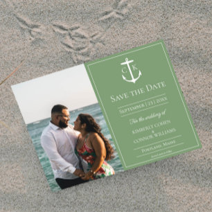 Save The Date Faire part de date de mariage avec photo et monogr