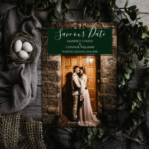 Save The Date Faire part de date de mariage avec photo moderne