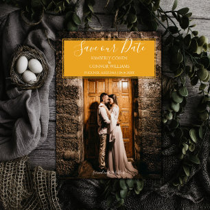 Save The Date Faire part de date de mariage moderne avec photo