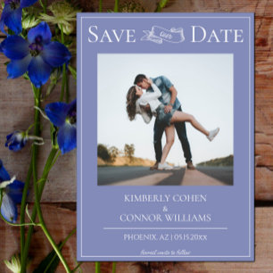 Save The Date Faire part de date de mariage moderne avec photo P