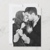 Save The Date Faire part de date de Romantique Hiver (Dos)