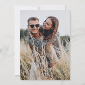 Save The Date Faire part de date de sauvegarde de photo botaniqu (Dos)