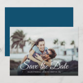 Save The Date Faire part de date de sauvegarde moderne simple ph (Devant / Derrière)