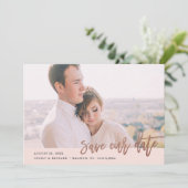 Save The Date Faire part de date moderne avec calligraphie (Debout devant)
