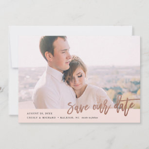 Save The Date Faire part de date moderne avec calligraphie